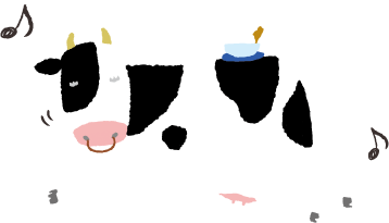 牛とアイスtoムース