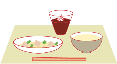 食後のデザートに